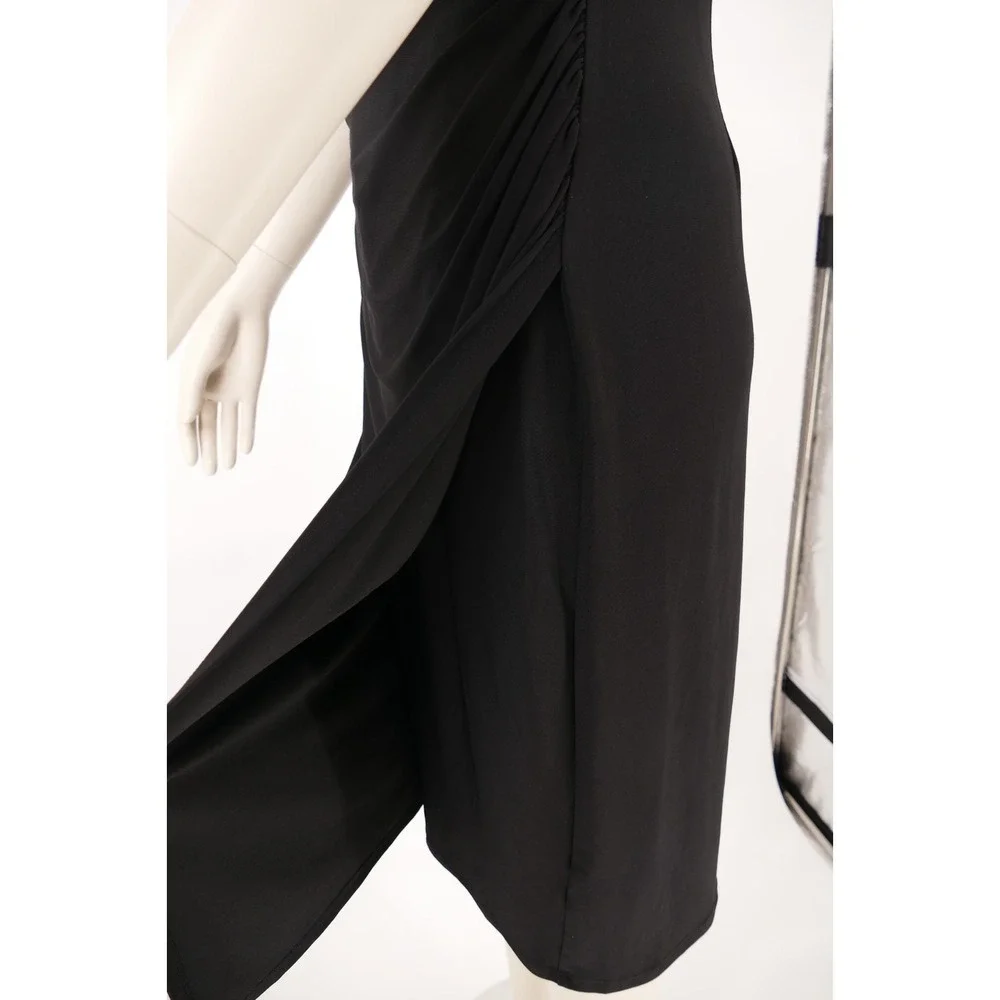 Lauren Ralph Lauren Black Sheath Ruffle Dress Size 8 elegant, effortless polish - Picture 12 of 16